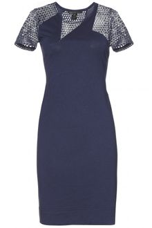 Marc By Marc Jacobs Toni Jersey Dress with Perforated Cut-Out Detail - Lyst