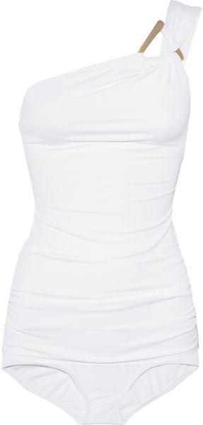 Michael Kors Untamed Asymmetric Oneshoulder Tankini - Lyst