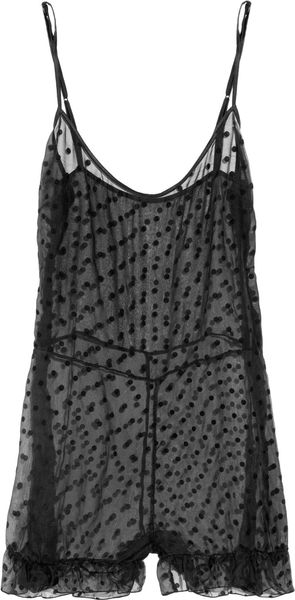 Mimi Holliday By Damaris Caipirinha Polkadot Silkchiffon Playsuit - Lyst