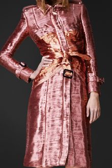 Burberry Prorsum Plissé Corset Trench Coat - Lyst