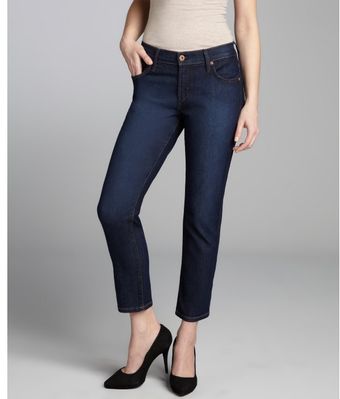 James Jeans Adore Blue Stretch Denim Twiggy Cropped Skinny Jeans - Lyst