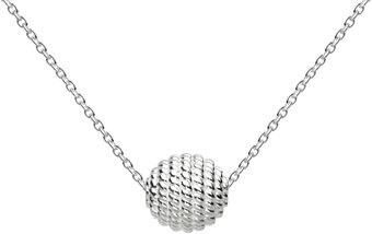 Kit Heath Sterling Silver Coiled Orb Necklace - Lyst