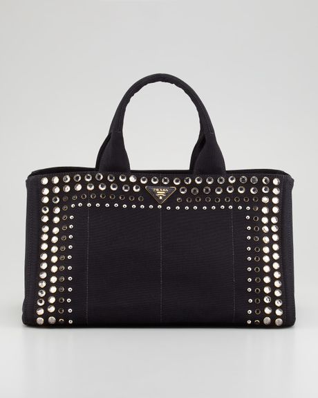 prada studded tote