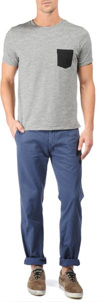 Rag & Bone Colorblock Pocket Tee - Lyst