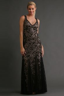 Sue Wong Embroidered Lace Gown - Lyst