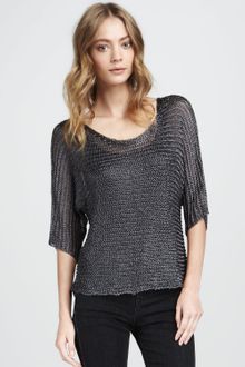 Vince Metallic Sweater - Lyst