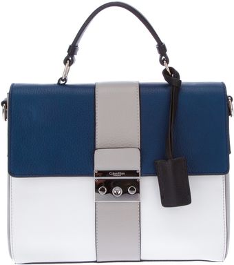 Calvin Klein Colour Block Tote - Lyst