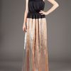Maison Rabih Kayrouz Full Length BiColour Dress in Gold (copper) - Lyst