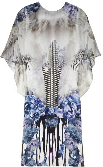 Prabal Gurung Printed Silk Crepe De Chine Dress - Lyst