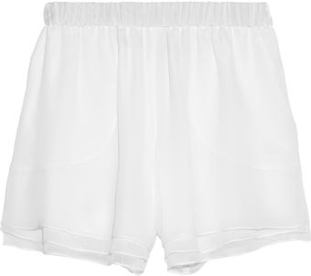 Prabal Gurung Layered Silk-chiffon Shorts - Lyst