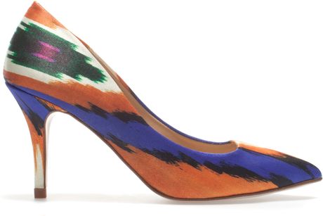 Zara Combined Court Shoe in Multicolor (blue) - Lyst