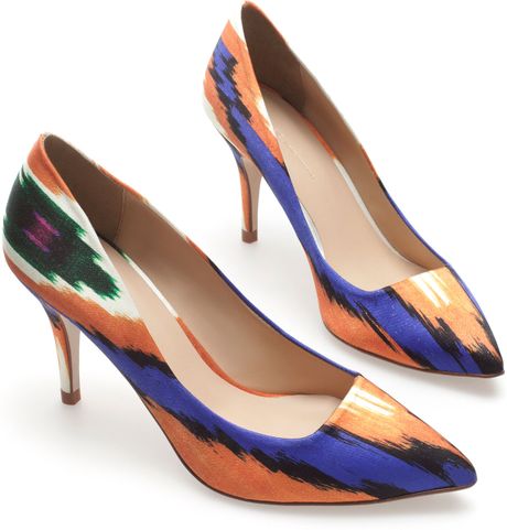 Zara Combined Court Shoe in Multicolor (blue) - Lyst