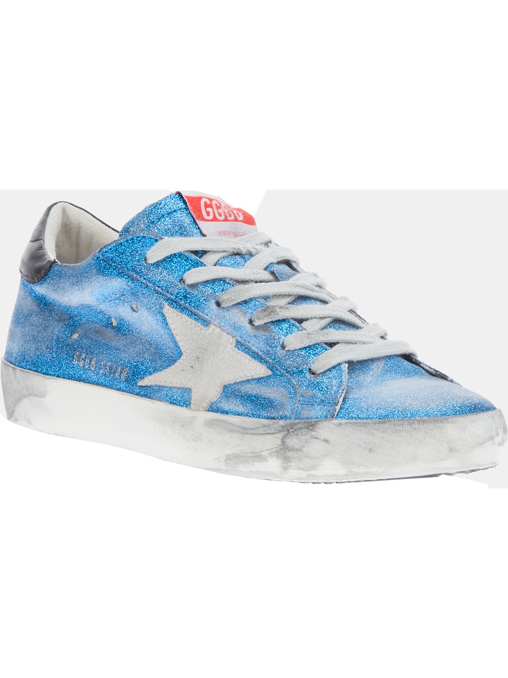 blue sparkle golden goose