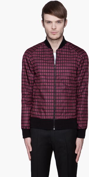 Jonathan Saunders Burgundy Red Aaron Bomber Jacket - Lyst