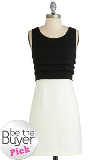ModCloth Monochrome Dress - Lyst
