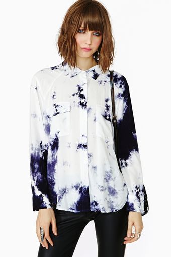 Nasty Gal Storm Warning Blouse - Lyst