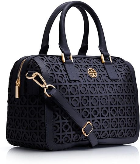 tory burch blue satchel