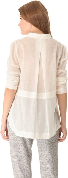 Willow Cotton Muslin Pocket Shirt in White | Lyst