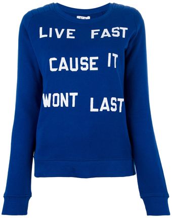 Zoe Karssen Slogan Top - Lyst