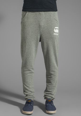 G-star Raw Carvel Slim Sweatpant in Grey Heather - Lyst