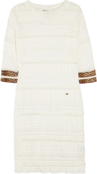 Just Cavalli Stretch-lace Mini Dress - Lyst
