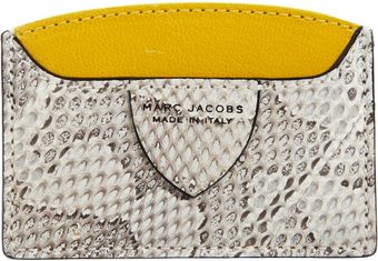 Marc Jacobs Diagonal Ayers Credit Card Case - Lyst