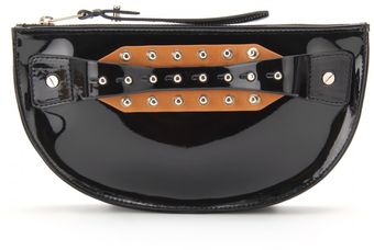 McQ by Alexander McQueen Studded Patent Leather Clutch - Lyst