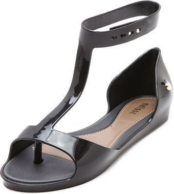 Melissa T Strap Flat Sandals - Lyst