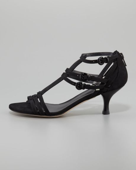 ... Weitzman Huarache Nubuck Kittenheel Gladiator Sandal in Black | Lyst ... Weitzman Huarache Nubuck Kittenheel Gladiator Sandal in Black | Lyst