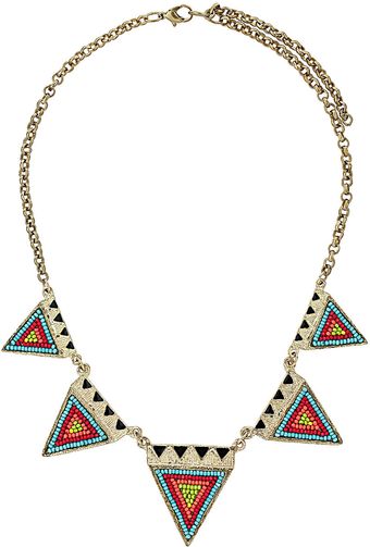 Topshop Ethnic Bunting Necklace - Lyst