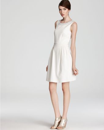 Trina Turk Dress Seles Beaded Neck Pique - Lyst