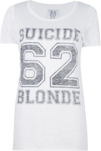 Zoe Karssen Printed Tshirt - Lyst