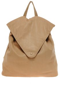 Asos Leather Backpack with Pointed Flap - Lyst