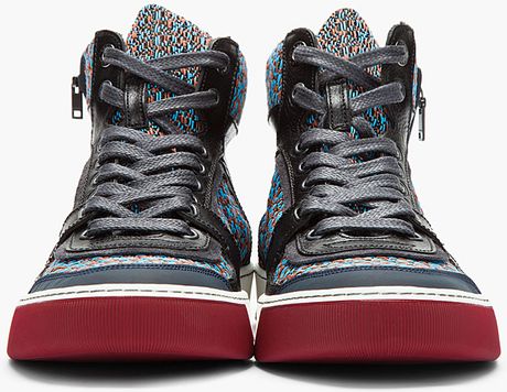 lanvin sneakers navy