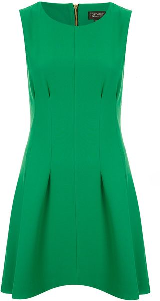 Topshop Seam Waist Shift Dress - Lyst
