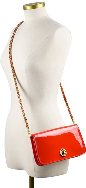 tory burch clutch red