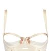 Bordelle Techno Mesh Open Bra in White (off white) - Lyst