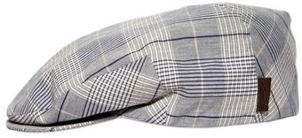 Borsalino Checked Light Cotton Coppola Hat - Lyst