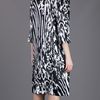By Malene Birger Loose Fit Print Dress in Black - Lyst