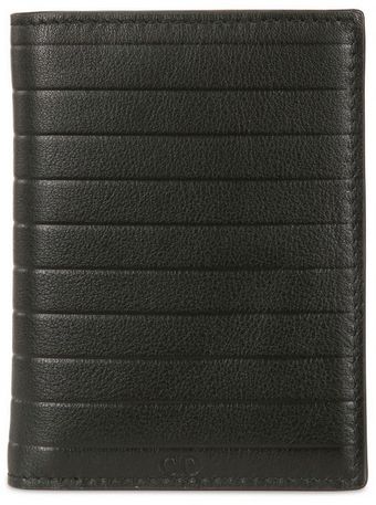 Dior Homme Pleated Soft Leather Compact Wallet - Lyst