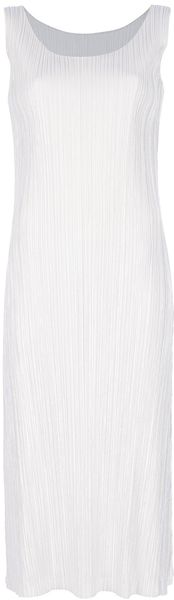 Issey Miyake Crepe Dress - Lyst