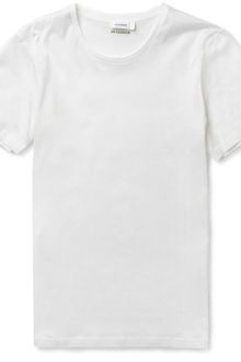 Jil Sander Crew Neck Cotton Jersey T-Shirt - Lyst