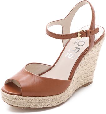 Kors By Michael Kors Valora Wedge Sandals - Lyst