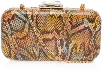 Kotur Breen Snakeskin Rectangle Clutch - Lyst