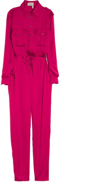 Lanvin Button Front Jumpsuit - Lyst