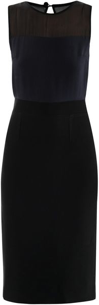 Lulu & Co Sheer Top Dress - Lyst