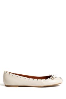 Marc By Marc Jacobs Oatmeal Nuova Love Studded Mouse Ballet Pumps - Lyst