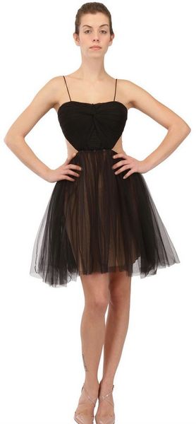 Maria Lucia Hohan Draped Front Tulle Dress - Lyst
