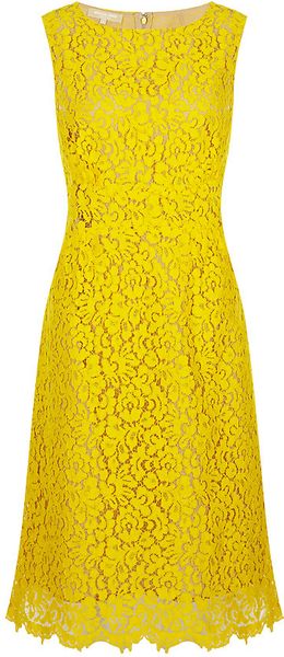 Michael Kors Lace Shift Dress - Lyst