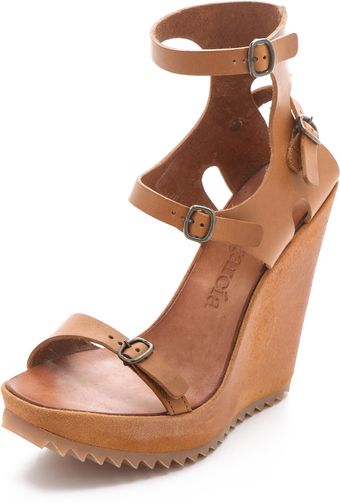 Pedro Garcia Valeria Buckle Sandals - Lyst
